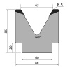 Матрица M86-60-63 Rolleri L=835 мм